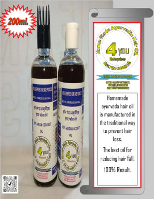 4 YOU Home Made Ayurvedic Hair Fall Oil-100ml. Hair Oil(100 ml)