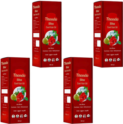 DOOMSDAY THANDA BILLSS COOL HAIR OIL FOR COOLNES & HEALTHY HAIRS PACK OF 100ml x 4 Hair Oil(400 ml)