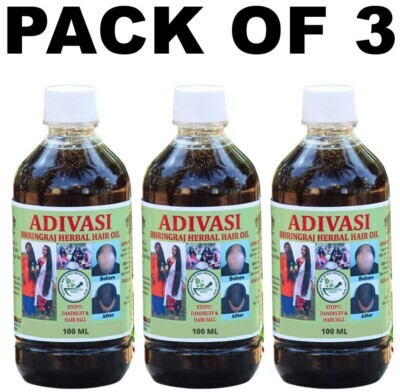 DVHC Adivasi BHRINGRAJ HERBAL HAIR OIL ORIGINAL| Controls Hair Fall - Herbal  Hair Oil(300 ml)