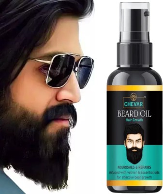 Chevar Beard growth Oil for Beginners with 21 Vital ingredients and Essential Oils Hair Oil(50 ml)