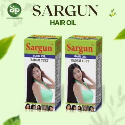 SP PHARMACEUTICALS SARGUN HAIR OIL BADAM YUKT PACK OF 2 Hair Oil(200 ml)