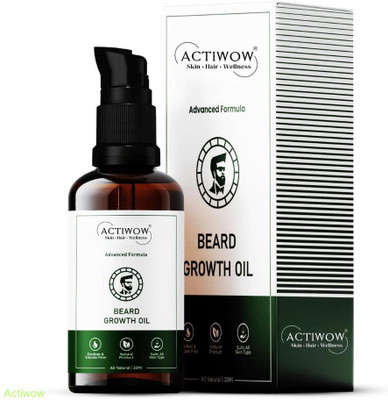 ACTIWOW Beard Growth Oil for Daily Hydration and Beard Softness Hair Oil(30 ml)