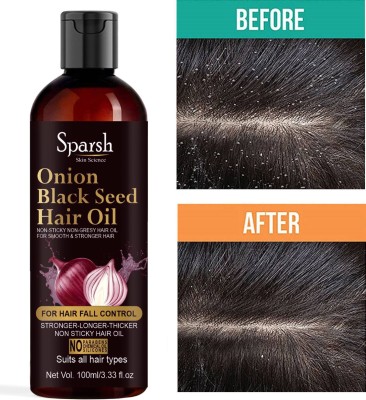 sparsh skin science Onion black seed oil With Black seed ( For Men & Women ) Hair Oil (100 ml) Hair Oil(100 ml)