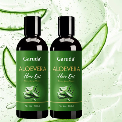 Garuda Herbal Aloe Vera Oil – For Glossy Hair & Less Hair Fall - Pack of 2 Hair Oil(100 ml)