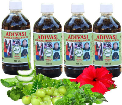 DVHC Adivasi BHRINGRAJ HERBAL HAIR OIL ORIGINAL| Controls Hair Fall - Herbal  Hair Oil(400 ml)