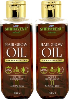 YTM Shrivenu Hair Growth Oil Reduce Hair Fall control grey hair pack of 2 Hair Oil(100 ml)