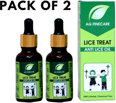 AG Finecare Lice Killer Herbal Oil Lice & Nits Treatment 60 Ml. Pack of 2 Hair Oil(60 g)