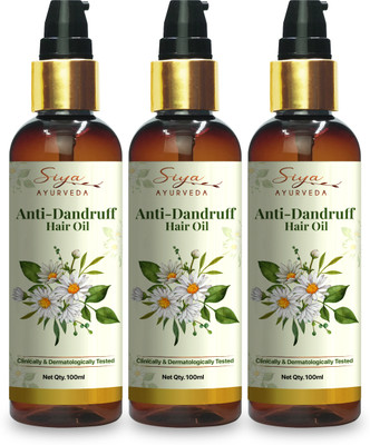 Siya Ayurveda Anti-Dandruff - Ayurvedic Treatment for Healthy ScalpDandruff Control Hair Oil(300 ml)