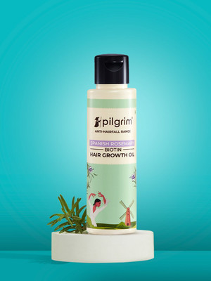 Pilgrim Spanish Rosemary & Biotin Hair Oil For Strengthening & Hair Growth Hair Oil(100 ml)