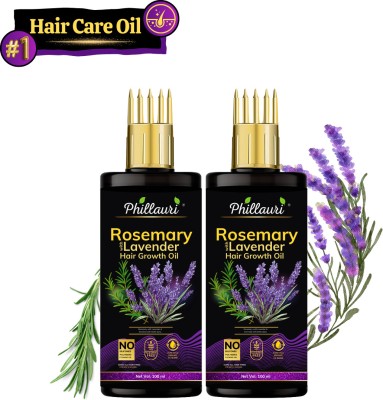 Phillauri Rosemary Lavender Oil for Hair Growth & Healthy Hair, Pure & Natural Hair Oil(200 ml)