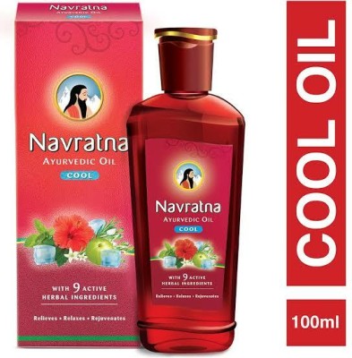 Navratna Ayurvedic Oil COOL ^* 100 ml Hair Oil(100 ml)