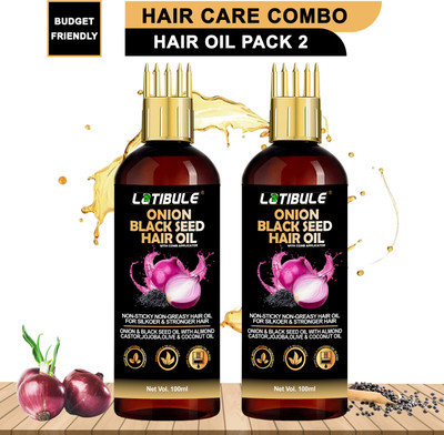 Latibule Black Seed Onion Hair Oil-With Comb APPLICATOR- Controls Hair Fall Hair Oil 200 Ml Rs 149 For Rs. 149 @ 81% off