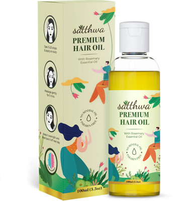 Satthwa Premium Hair Oil for Hair Growth, Hairfall Control And Healthy & Strong Hair Oil(100 ml)