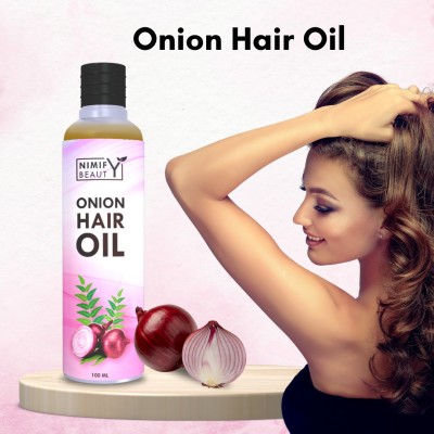 Nimify Beauty Onion Oil Herbal Premium quality hair oil for hair Regrowth Hair Oil(100 ml)