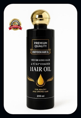 unimoon A-Brahmi Bhringraj Jadi Butti Oil for Hair Roots Hair Oil(200 ml)