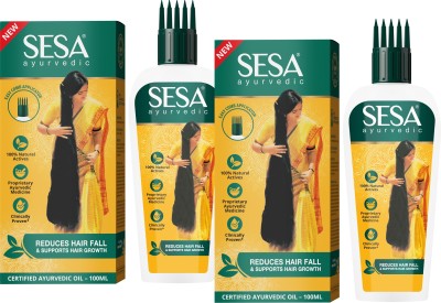 sesa Ayurvedic Hair Oil for Growth and Hair Fall Control 200ml Each (Pack of 2) Hair Oil(400 ml)