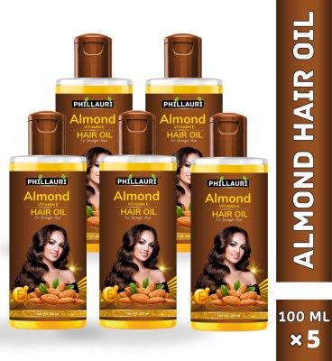 Phillauri Almond And Vitamin E Hair Oil for better Hair Growth And Anti Hairfall Hair Oil(500 ml)