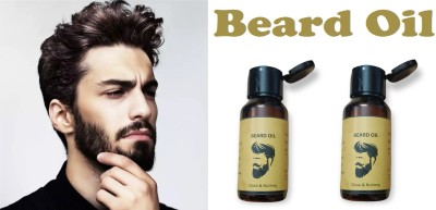 ADJD Professional Beard Growth Oil, 60 ml Pack Of 2  Hair Oil(120 ml)