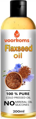 voorkoms Flaxseed Oil 200ml - Omega-3 Source, Heart Health, Hair Oil(200 ml)