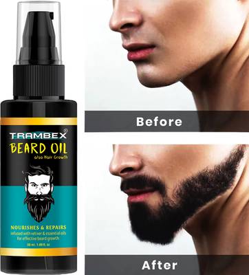 Trambex Beard Growth Oil - More Beard Growth, With Redensyl, 10 Natural Oil  Hair Oil