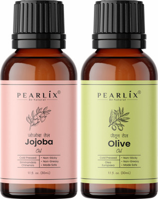 PEARLiX Jojoba & Olive Oil Combo For Rapid Hair Growth Anti Hair Fall Split Hair & Skin Hair Oil(60 ml)
