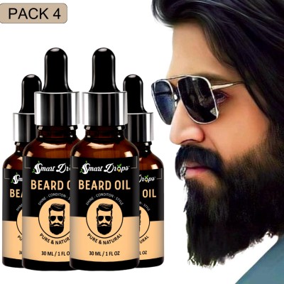smartdrops 10x Supreme Quality Beard Growth Oil With Advanced Formula Based Oil Hair Oil(120 ml)