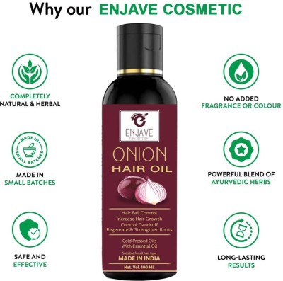 ENJAVE Advansed Onion Hair Oil Hair Growth Hair Oil(100 ml)