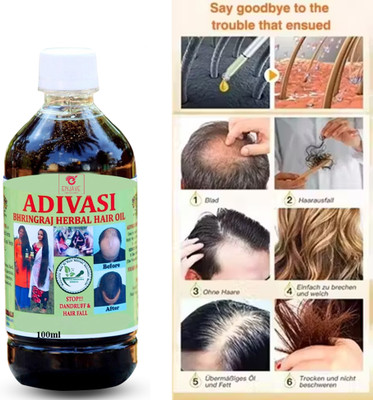 Adivasi Herbal Hair Oil Stops Hair Fall & Promotes Fast Growth Hair Oil(100 ml)