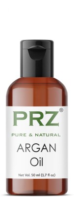 PRZ Moroccan Argan Cold Pressed Carrier (50ML) - Pure Natural & Therapeutic Grade Oil For Aromatherapy Body Massage, Skin Care & Hair ReGrowth Hair Oil(50 ml)