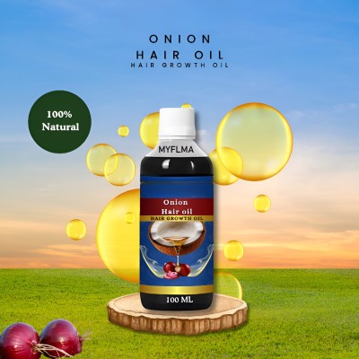 MYFLMA Onion Hair Oil for Hair Growth & Hair Fall Control with Redensyl Hair Oil(100 ml)