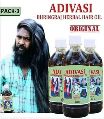 Adivasi AYURVEDIC JADIBUTTI MIXED PURE AYURVEDIC BHRINGRAJ Hair Oil(750 ml)
