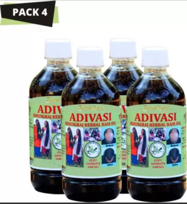 Adivasi bhringraj herbal hair oil for regrowth 1000 ml Hair Oil(1000 ml)