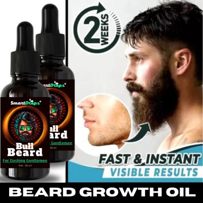 smartdrops Beard Growth Oil for Men & Softens Beard Oil Hair Oil(60 ml)