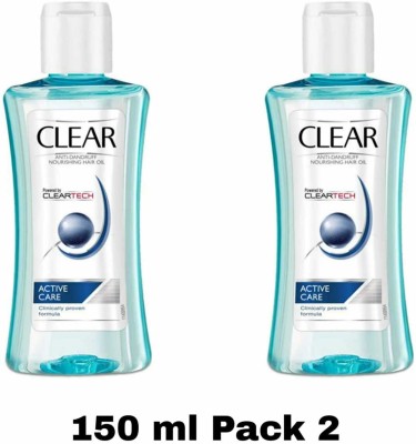 Clear Anti-Dandruff Nourishing Hair Oil 150 ml pack 2 For Men & Women Hair Oil(300 ml)