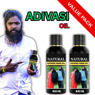 Adivasi Divine Hair Oil For Hair Thickening & Hair-Fall Control | Hair Nourishments Hair Oil(200 ml)