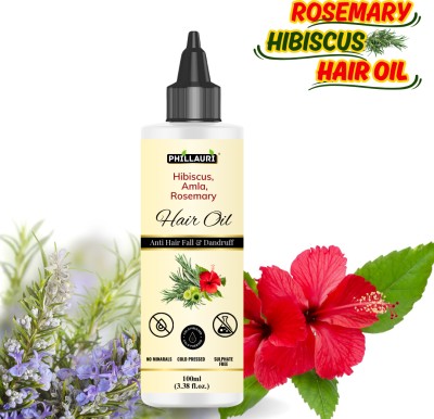 Phillauri Rosemary & Hibiscus Oil For Hair Rejuvenation Rooted in Strength Hair Oil(100 ml)