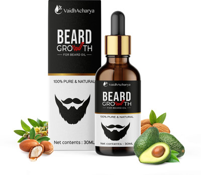 VaidhAcharya Lite Beard and Moustache Oil For Men Hair Oil(30 ml)