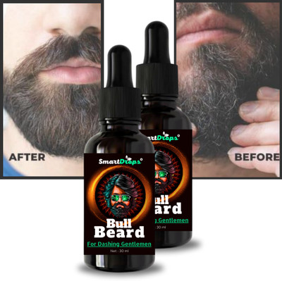 smartdrops Beard Oil for Thickens & Improves Beard Density Beard Growth Oil Hair Oil(60 ml)