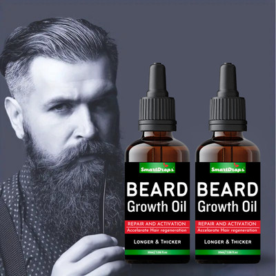 smartdrops Beard Growth Oil for strong and healthy beard growth Hair Oil(60 ml)