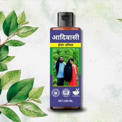 ADIBASI HAIR OIL That Heals Dry Hair and Boosts Growth Naturally Hair Oil(200 ml)