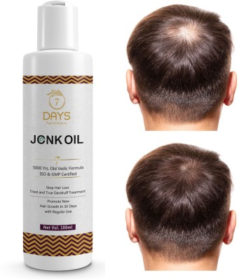 7 Days Powerful plus Jonk Leech Hair regrowth hair fall dandruff control Hair Oil(100 ml)