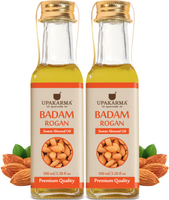 UPAKARMA Pure Cold Pressed Sweet Almond Oil Hair Oil(200 ml)
