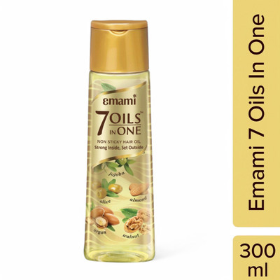 EMAMI 7 Oils in One Damage Control Non Sticky  Hair Oil(300 ml)