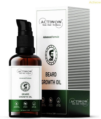 ACTIWOW Beard Growth Oil That Strengthens Beard Against Breakage Hair Oil(30 ml)