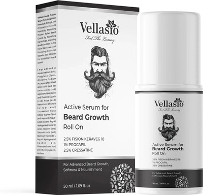 vellasio Beard Oil For Beard Hair Growth and Moustache for Men with 21 Vital ingredients Hair Oil(50 ml)