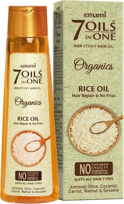 EMAMI 7 Oils in One Organics - Rice Oil Hair Oil(200 ml)