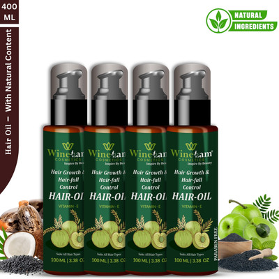 winelam Hair Growth, Hair Fall Controls Hair Oil for All Type of Problems Hair Oil(400 ml)