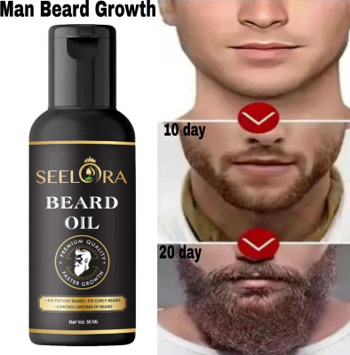seelora Beard Growth Oil Advanced | For Patchy Beard Hair Oil 50ML Hair Oil(50 ml)