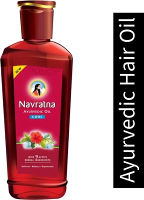 Navratna Ayurvedic Relaxes, Relieves, Rejuvenates Oil - 180ml Hair Oil(180 ml)