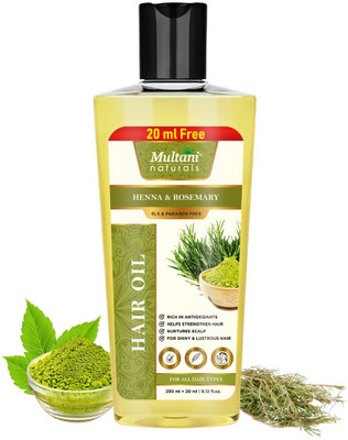Multani Naturals Henna & Rosemarry Hair Oil | Helps Strengthen Hair & Scalp - Hair Oil(270 ml)